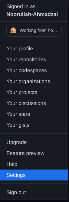 GitHub Settings