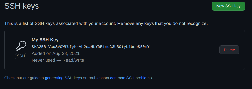 SSH Key Looks Like